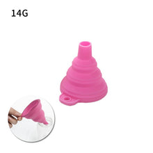Load image into Gallery viewer, Mini Foldable Funnel Silicone Collapsible Funnel Folding Portable Funnels Be Hung Household Liquid Dispensing Kitchen Tools