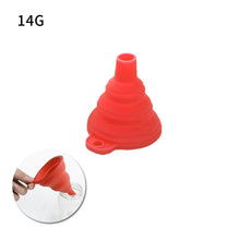 Load image into Gallery viewer, Mini Foldable Funnel Silicone Collapsible Funnel Folding Portable Funnels Be Hung Household Liquid Dispensing Kitchen Tools