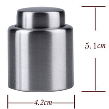 Load image into Gallery viewer, 1Pc Stainless Steel Vacuum Wine Bottle Stopper Sealed Storage Wine Preserver Plug Liquor Flow Stopper Cap Bar Accessories #5