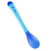 Load image into Gallery viewer, Baby Safety Temperature Sensing Silicone Spoon Non-slip Grip Soft Children Flatware Feeding Spoons Home Kids Feeding Supplies

