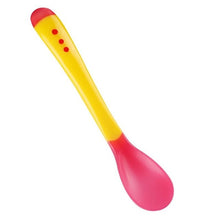 Load image into Gallery viewer, Baby Safety Temperature Sensing Silicone Spoon Non-slip Grip Soft Children Flatware Feeding Spoons Home Kids Feeding Supplies
