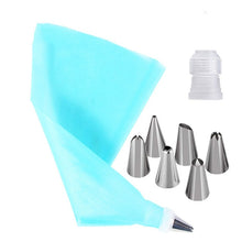 Load image into Gallery viewer, 1/8PCS Pastry Nozzles with Pastry Bag for Cream Cake Decorating Icing Piping Confectionery Baking Tools Baking Accessories
