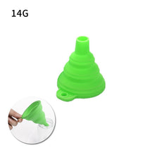 Load image into Gallery viewer, Mini Foldable Funnel Silicone Collapsible Funnel Folding Portable Funnels Be Hung Household Liquid Dispensing Kitchen Tools
