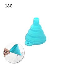 Load image into Gallery viewer, Mini Foldable Funnel Silicone Collapsible Funnel Folding Portable Funnels Be Hung Household Liquid Dispensing Kitchen Tools
