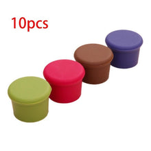 Load image into Gallery viewer, 10 Pcs Reusable Wine Beer Cover Bottle Cap Silicone Stopper Beverage For Home Bar  Stopper Cover Barware Dropshipping
