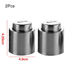 Load image into Gallery viewer, 1Pc Stainless Steel Vacuum Wine Bottle Stopper Sealed Storage Wine Preserver Plug Liquor Flow Stopper Cap Bar Accessories #5
