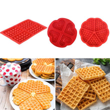 Load image into Gallery viewer, DIY Waffle Mold Non-stick Cake Mould Makers Kitchen Waffle Bakeware Waffle Maker Patisserie Kitchen Accessories Baking Tool
